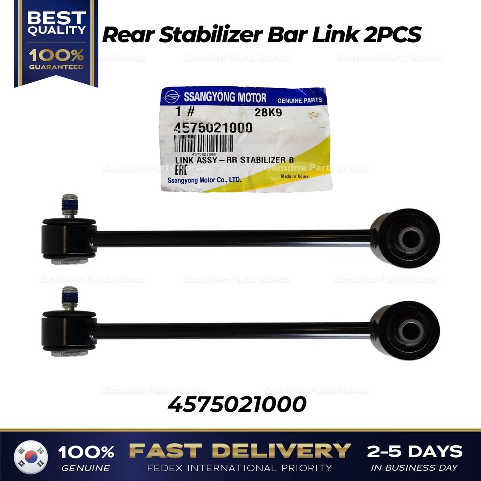 ⭐Genuino⭐ Barra estabilizadora trasera Enlace 2 piezas 4575021000 para Ssangyong Stavic Rodius Foto 1 de 1