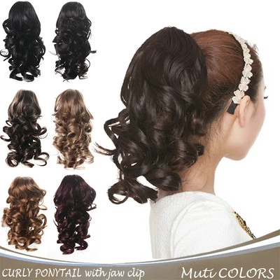 OneDor 12" Wavy Hair Synthetic Jaw|Claw Clip Ponytail Hair Extensions - Image 1 of 3