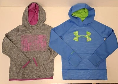 Lote de 2 Sudadera con Capucha Under Armour Suelta Cold Gear Azul Gris Juvenil Mediana Foto 1 de 4