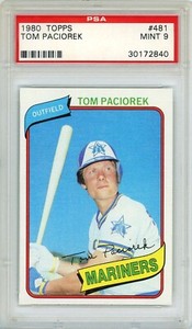1980 Topps Tom Paciorek #481 PSA 9 P1306
