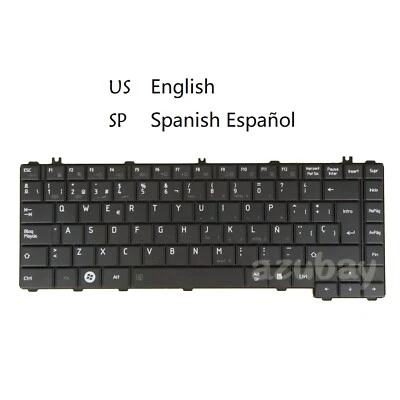Teclado para Toshiba Satellite C600 C600D C605 C605D C640 C645 L700 L705 L730D Foto 1 de 2