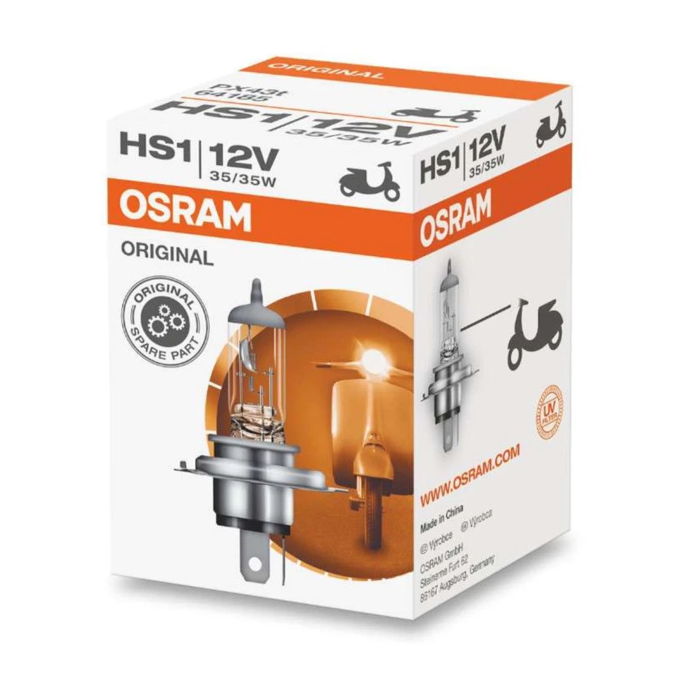 OSRAM HS1 12V Lampadina Fanale PX43t 35/35 64185 Lampada Auto