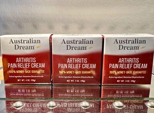Australian Dream Arthritis Pain Relief Cream 4oz Exp 2027+ (LOT OF 3) - Picture 1 of 2