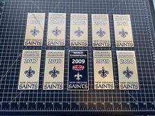 3 SIZES - New Orleans Saints NFC Champ & Super Bowl Decal Banner Set Man cave