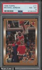 1998 Topps #77 Michael Jordan Chicago Bulls HOF PSA 8 NM-MT 
