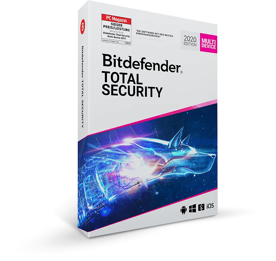 Bitdefender Total Security + Unlimitiert Premium VPN 2025 - 2026  10 PC 1 Jahr - Bild 1 von 4