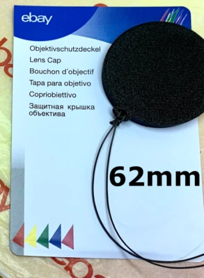 Slip On FRONT LENS CAP 62mm+HOLDER for 62mm outside diameter applications, GR - Image 1 of 4