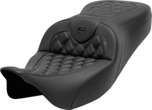 Saddlemen Roadsofa Seat without Backrest Lattice Stitch Carbon Fiber FL' 08-'23 - Picture 1 of 1
