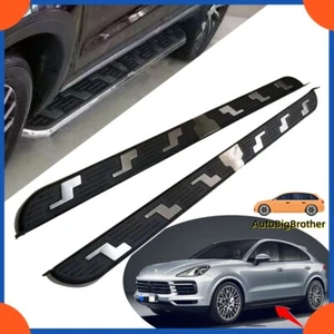 Running Boards Side Steps Nerf Bar Fits for Porsche Cayenne 2018+ 2021 2022 2023 - Imagen 1 de 12