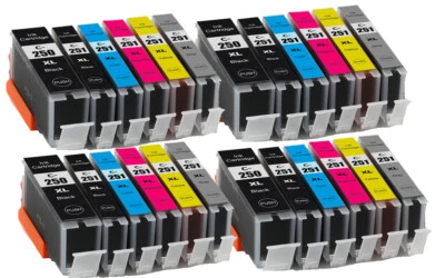 Printer Ink Tank for PGI-250XL CLI-251XL Canon Pixma MG7520 MG712 iP8720 w/ grey - Image 1 of 4