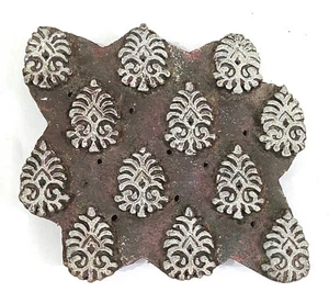 Wooden hand carved Printing Stamp Block for Fabrics Printing #ZEFB-529 - Picture 1 of 6