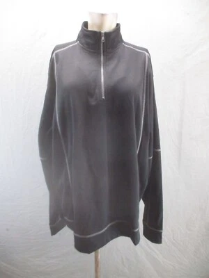 NUEVO CON ETIQUETAS CLIQUE Talla XL Para Hombres NEGRO 1/2 Cremallera Cuello Soporte Entrenamiento Pullover Atlético 086 Foto 1 de 4