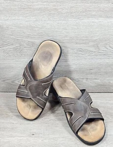 Dockers Men's Memory Foam Casual Comfort Outdoor Slip-on Slide Sandal 11W Brown - Picture 1 of 10