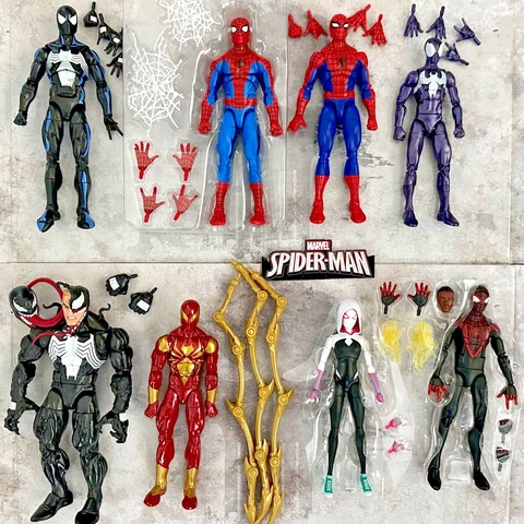 Spider-man retro Marvel Legends Miles Morales Spiderverse Kraven Cel-Shade UPICK Cover