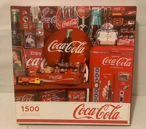 Coca Cola 1500 Puzzle Piece Springbok Pieces Counted Memorabilia NOB BO600 - Picture 1 of 8