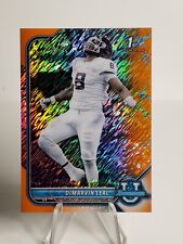 DEMARVIN LEAL 2021-22 Topps Bowman University Orange Shimmer /25 Steelers RC SSP