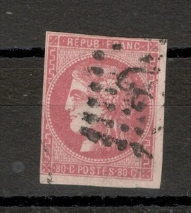 FRANCE - USED STAMP, 80 c - Mi.No. 44 a - 1860. - Picture 1 of 2