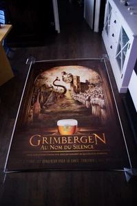GRIMBERGEN BEER Large French Vintage Advertising Drink Poster Original 1990's - Picture 1 of 7