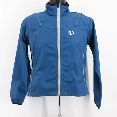 Chaqueta de ciclismo Pearl Izumi para mujer talla pequeña cortavientos cremallera completa azul Foto 1 de 4