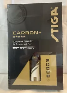 Paleta de ping pong STIGA carbono + hoja de fibra de carbono extra ligera de 7 capas de 2 mm - Imagen 1 de 3