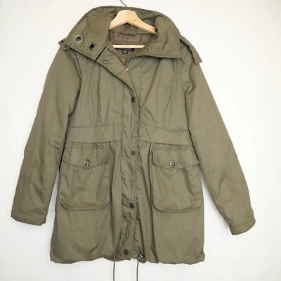 Chaqueta parka desmontable con capucha de piel sintética 100 % algodón talla S Coffeeshop para mujer Foto 1 de 4