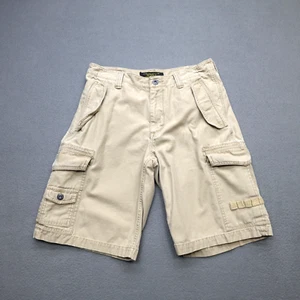 Vintage Old Navy Cargoshorts Herren 31 braun Militär Druckknopfklappe 11" Schrittlänge - Bild 1 von 21