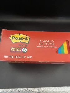 3M Super Sticky Notes Cabinet Pack 3 x 3 Assort. MARRAKESH COLLECTION 1680 NOTES - Picture 1 of 6