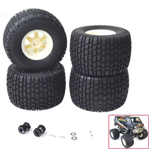 Truck Wheel Tires w/Adapters For TAMIYA CW-01/Midnight Pumpkin/Montero/Lunch Box - Picture 1 of 9