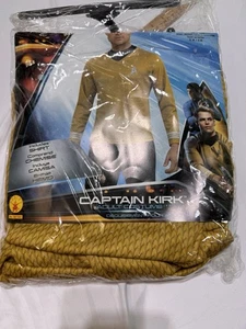 Star Trek Captain Kirk Gold Shirt Adult Mens Costume Rubies M new!! - Picture 1 of 6