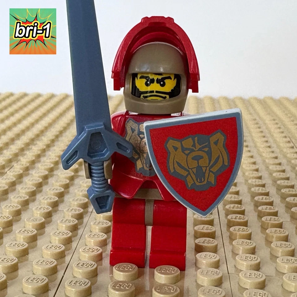 LEGO замок, королевство 2: сэр Сантис, cas267, 8877, темная крепость, 2007, медведь, красный - Изображение 1 из 4