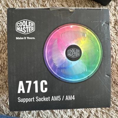 Cooler Master A71C AM4 CPU Air Cooler with ARGB *SEALED* - Image 1 of 4