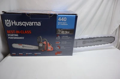 (NEW) HUSQVARNA 440 HEAVY DUTY GAS 40.9CC 18" CHAINSAW *** - Image 1 of 4