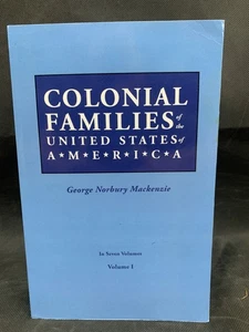 Colonial Families of the United States of America Volume I - George Norbury Mack - Picture 1 of 10