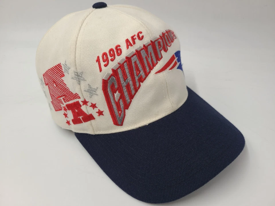 De colección New England Patriots 1996 AFC Champions Deportes Especialidades Sombrero Gorra de Sombra Foto 1 de 4