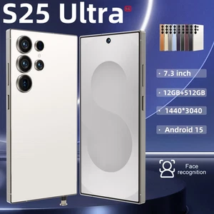 New S25 Ultra Factory Unlocked 7.3" Smartphone 5G Android 15 Dual SIM 12GB+512GB - Picture 1 of 33