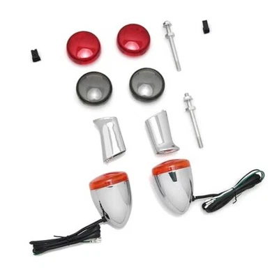 Luces indicadoras traseras de señal de giro de bala luces de freno bombilla para Harley  Foto 1 de 4