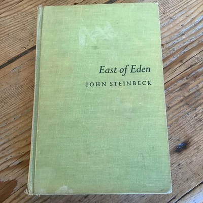 EAST OF EDEN 1ST EDITION by JOHN STEINBECK 1952 HC BOOK Pg 281 "BITE" ERROR Foto 1 de 4