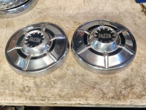 1964 1965 Ford Falcon Hubcap Center Cap Dog Dish pair - Picture 1 of 14