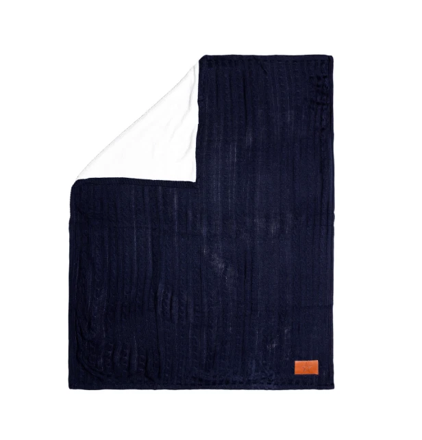 Cobertor de arremesso Dallas Cowboys 2x camadas malha cabo Sherpa 47,5" x 60,5"  - Imagem 1 de 3