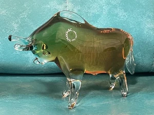 V.Nason C Murano Italy Venetian Glass Buffalo Figurine  - Picture 1 of 9