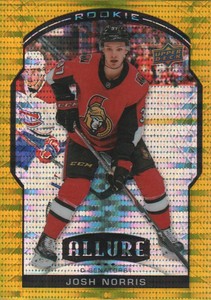 2020-21 Upper Deck Allure Hockey Yellow Taxi #78 Josh Norris