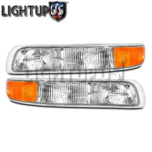 Park Signal Lights for 1999-2006 CHEVY SUBURBAN TAHOE SILVERADO Left Right Pair - Picture 1 of 2