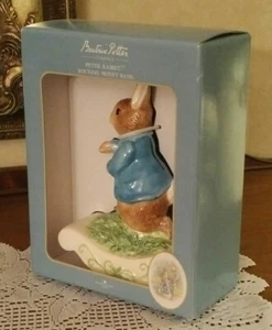 BEATRIX POTTER CLASSICS PETER RABBIT ROCKING MONEY BANK - Picture 1 of 6