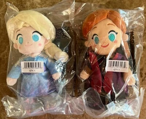Disney Parks nuiMOs Frozen Anna & Elsa Posable Plush Set NWT! - Picture 1 of 8