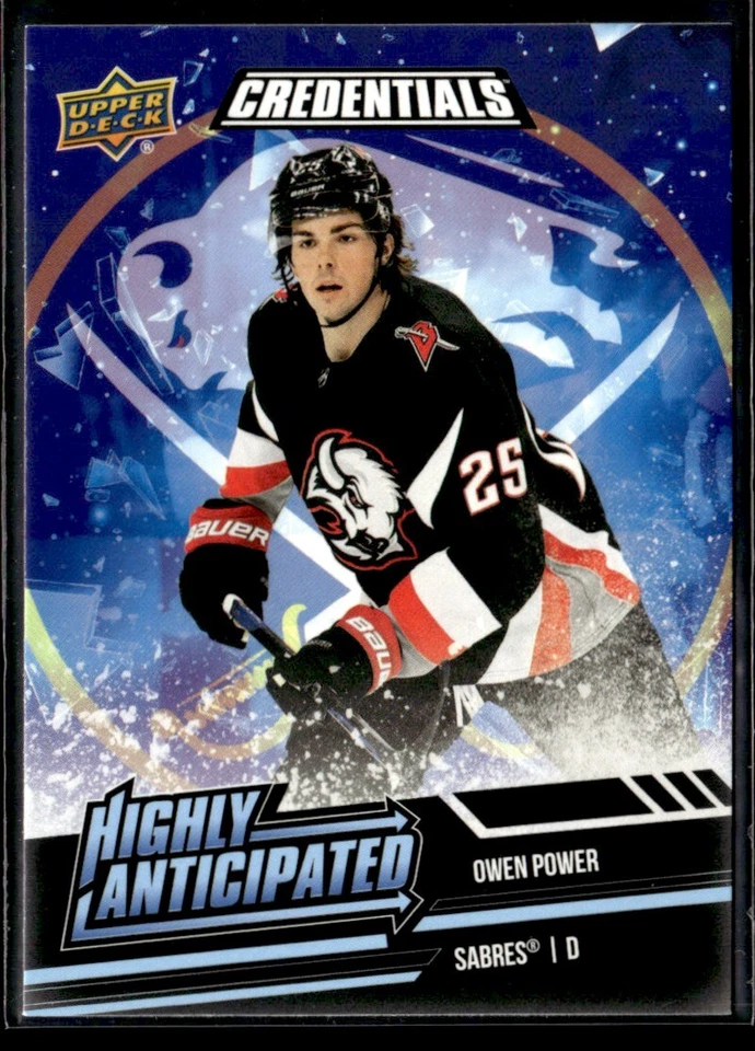 2022-23 Upper Deck Credentials Highly Anticipated Owen Power #HA-1 - Image 1 of 2