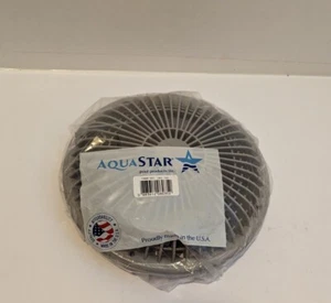 NEW AQUASTAR - 10MF103 10" MOFLOW POOL SUCTION COVER W/ FRAME LIGHT GRAY - Picture 1 of 5