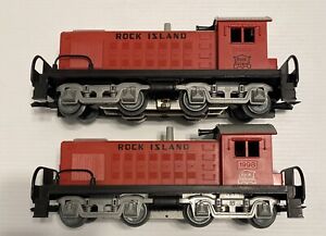 Marx Trains O-Gauge Train Plastic #1998 Rock Island Diesel Switcher & Dummy