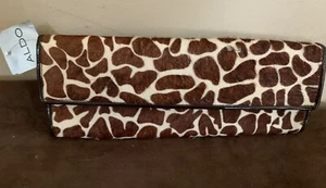 Aldo Giraffe Print Pony Hair Clutch Purse - Picture 1 of 4
