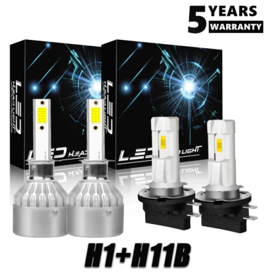 For KIA RONDO 2007-2012 4X H1+H11B Combo LED Headlight Kit Bulbs High Low Beam - Image 1 of 4