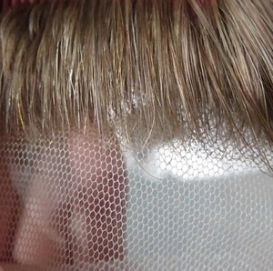 Full Lace Toupee For Men Lace Human Hair Replecement System Skin  Hairpieces #18 - Picture 1 of 5